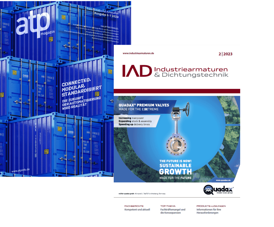 Valve Sense featured in atp and Industriearmaturen
